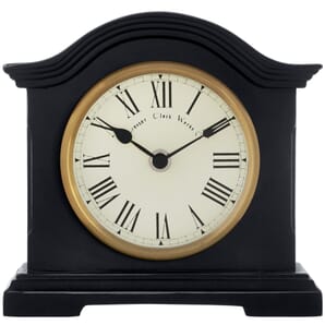 Falkenberg Black Mantel Clock 18cm