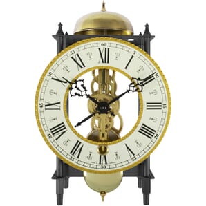 Alcester 8-Day Key Wound Skeleton Mantel Clock 22.5cm