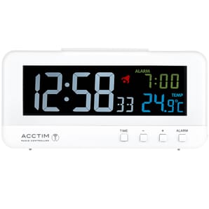 Rialto Radio Controlled Digital Alarm Clock 14cm