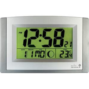 Stratus Smartlite Radio Controlled Digital Wall Clock 27cm