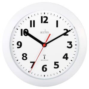 Parona White Radio Controlled Wall Clock 23cm