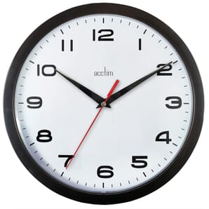 Aylesbury Black Wall Clock 25.5cm