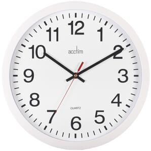 Controller White Wall Clock 35.5cm