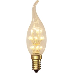 Calex Pearl LED Tip-Candle lamp 240V 1,0W E14 BXS35, 20-leds 2100K