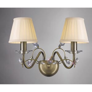 Base Only Twin Wall Light 32cm