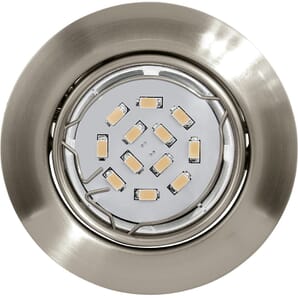 Steel Sliver LED Fixed Downlight LED Compatible 8.7cm