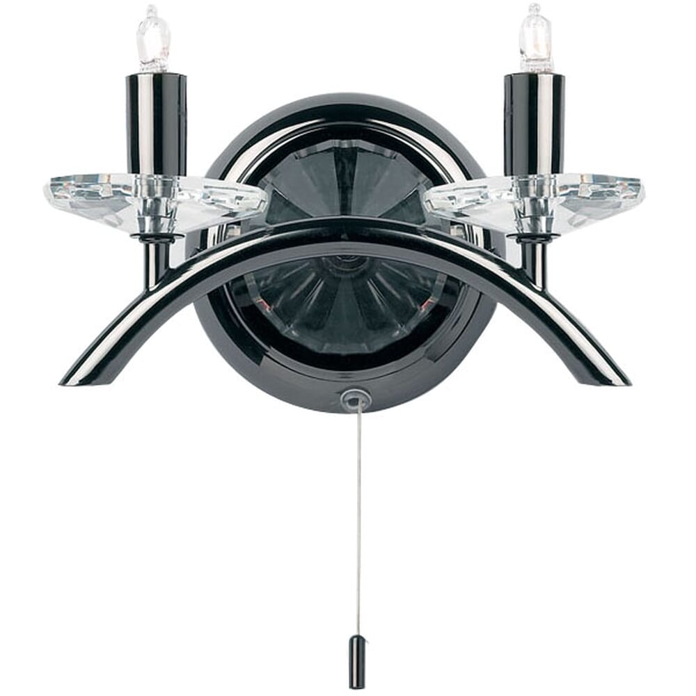 Black Chrome Wall Light
