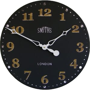 Smiths Antique Black Wall Clock 50cm
