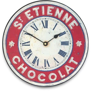 St.Etienne Chocolate Wall Clock 25.5cm