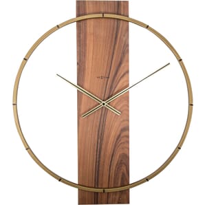 Wood/Steel Brown Wall Clock 50cm