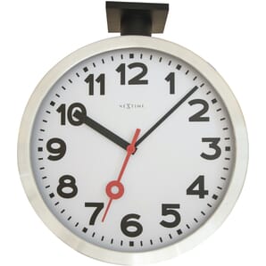 Station Double Wall Clock 36cm