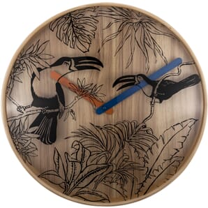 Tropical birds Wall Clock 40cm