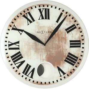 White Romana Wall Clock 43cm