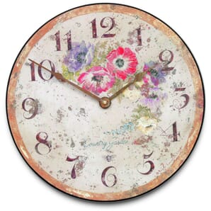 Anemore Country Garden Wall Clock 36cm