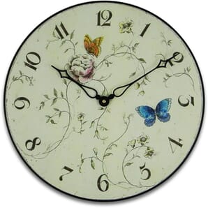 Butterfly Wall Clock 36cm