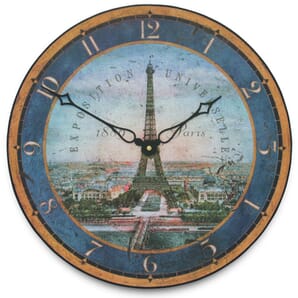 Eiffel Tower Wall Clock 36cm