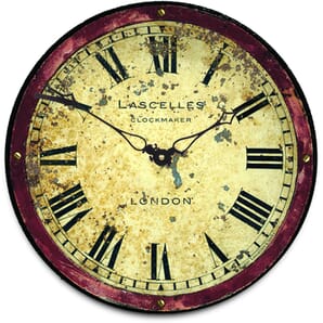 Rusty London Wall Clock 36cm