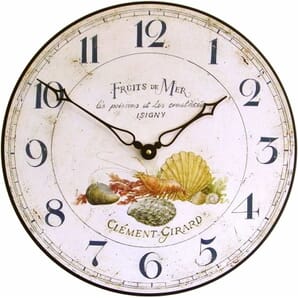 Fruits De Mer Wall Clock 36cm