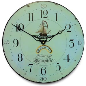 Nottingham Clockmaker With Decorative Dial Wall Clock 36cm