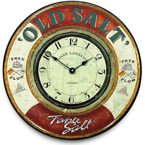 Old Salt Wall Clock 36cm
