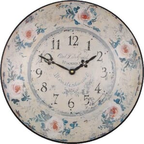 Floral Wall Clock 36cm