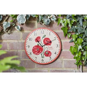 Poppy Outdoor Wall Clock 30cm