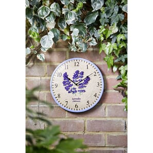 Lavender Outdoor Wall Clock 30cm