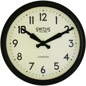 Smiths Retro Arabic Wall Clock 38cm or 50cm