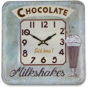 Chocolate Milkshake Wall Clock 31cm