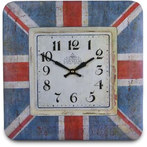 Union Jack Wall Clock 31cm