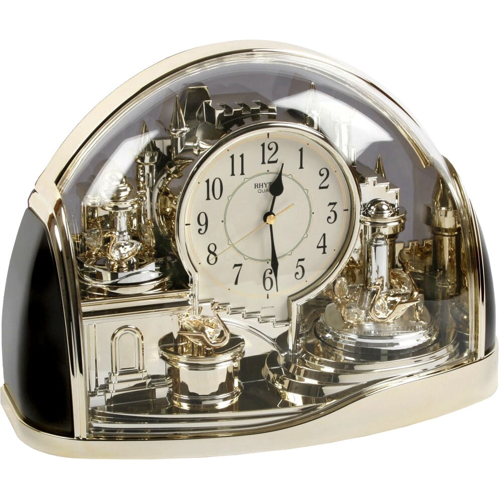 Rhythm Enchanted Kingdom Clock Crystals From Swarovski 32.5cm