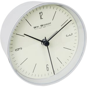 Matt White Alarm Clock - Matt White 10cm