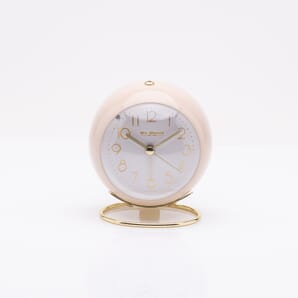 Cool Grey Metal Alarm Clock 10cm