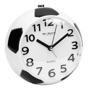 Football Shaped Alarm Clock with Push Lens 14cm