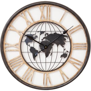 Hometime Round Wall Clock Cut Out Dial 60.5cm