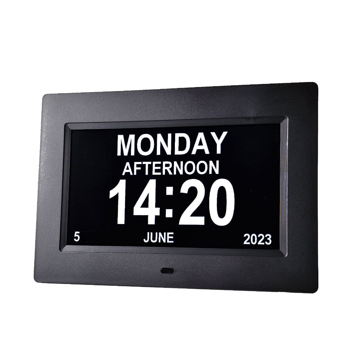 Large Dementia Clock with Alarms & Selectable Analogue/Digital Displays (7 inch)