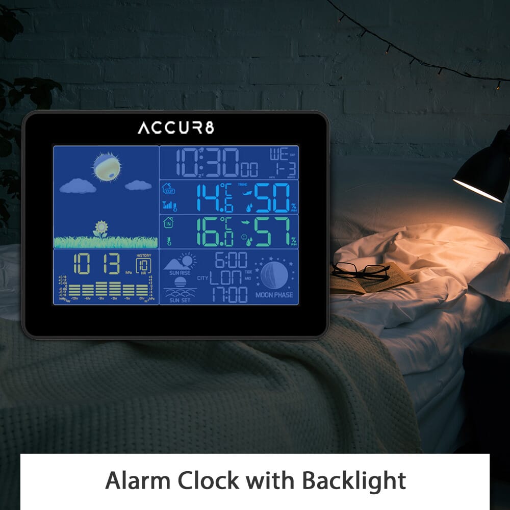 インテリア時計 WEATHER FORECAST RADIO CONTROLLED インテリア時計 WEATHER FORECAST RADIO CONTROLLED Projection Radio