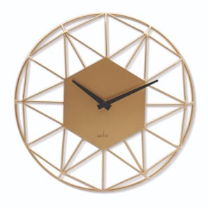 Alva Geometric Wire Frame Wall Clock