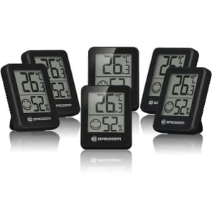 BRESSER ClimaTemp Thermo-Hygrometer 6-piece Set black
