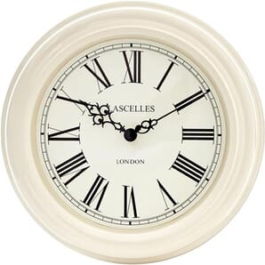 Lacelles Classic Wall Clock  in Cream 32cm