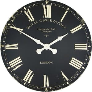 Extra Large Black Greenwich Dial 70cm