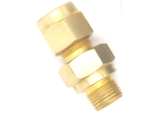 Imperial Tapered Threaded Compression Fittings - Brass (1/4 BSP