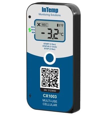 InTemp CX1003 Multiuse Cellular Shipment Monitoring Data Logger Monitors location