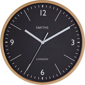 Smiths Wooden Wall Clock 25cm