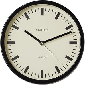 Smiths Metal Wall Clock 25cm