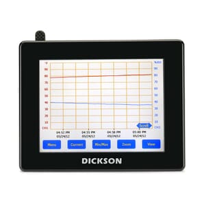 DISCONTINUED: Dickson FH625 Touchscreen Data Logger, Graphing, remote probe-Temp/Rh 