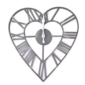 HESTIA® Heart Shaped Metal Wall Clock