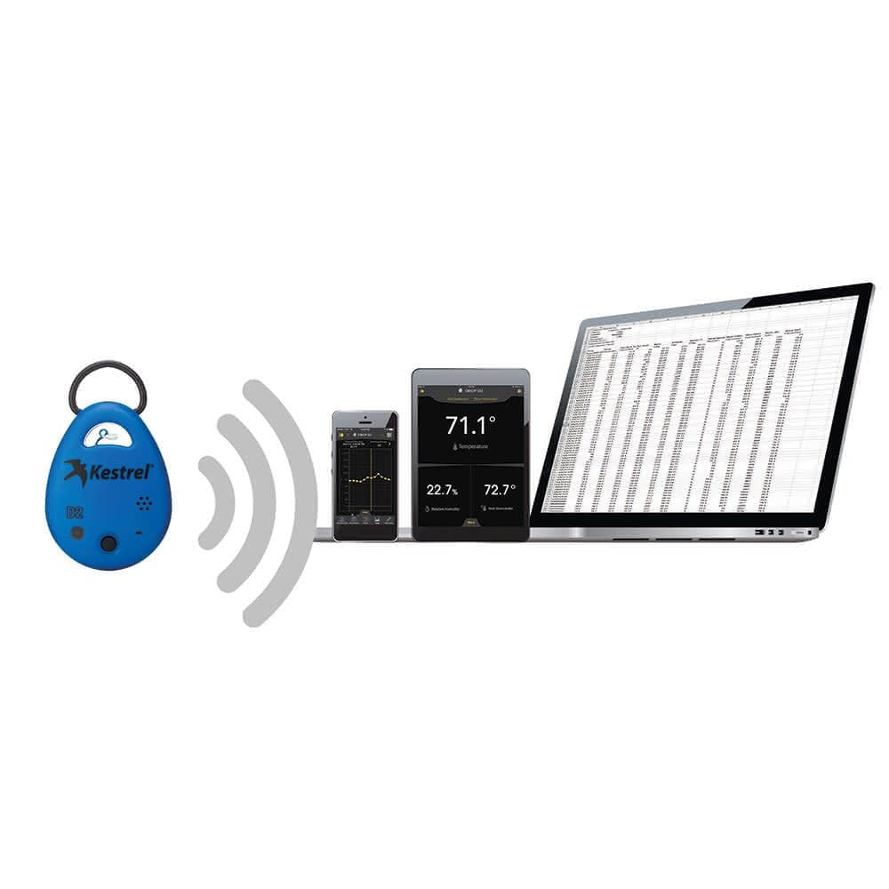 Produktbild von Kestrel Drop D1 – Kabelloser Temperatur-Datenlogger Mit Bluetooth, App-Steuerung, IP67 & MIL-STD-810G