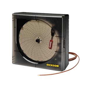 Dickson KT623 Chart Recorder (probe, digital display, alarm)