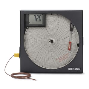 Dickson KT8P3 Chart Recorder - Thermocouple with display and alarms